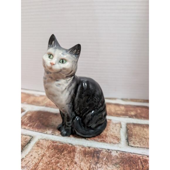 Vintage Beswick Seated Sitting Porcelain Ceramic Cat Figurine # 1030 England - Picture 7 of 7